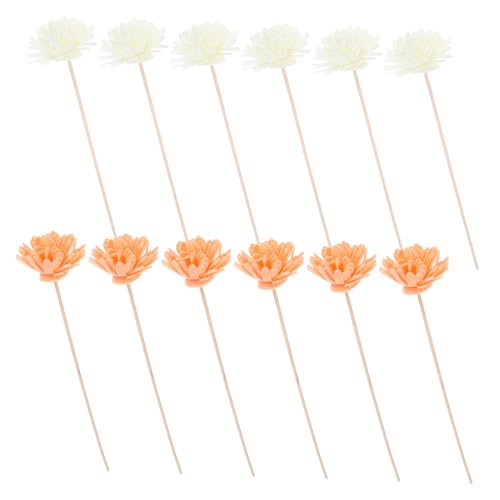 FOMIYES 12pcs Rattan Diffuser Sticks for Flameless Flower Scent Sticks Replacement for Diffuser Home Fragrance Accessory Safe and Portable