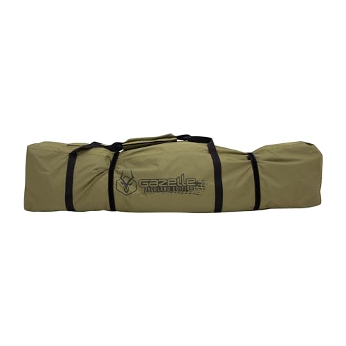 Gazelle Tents™ T3 Tandem Water-Resistant Duffle Bag, 600D Oversized Duffle Bag, Padded Straps, Sealed Seams, External Stake Pouch, Zipper Cover, Oak Moss, GA114