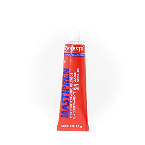 El Mejor Listado de Sprays adhesivos al mejor precio. 48 PEGAMENTO ADHESIVO MULTIUSOS MASTIPREN PRESTO (Transparente, 70grs)