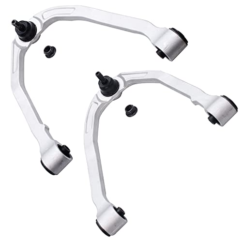 Image of Detroit Axle - 4pc Front End Control Arms Kit for 03-07 Infiniti G35, 03-09 Nissan 350Z, 2 Upper Control Arms 2 Outer Tie Rod Ends 2003 2004 2005 2006 2007 2008 2009 Replacement