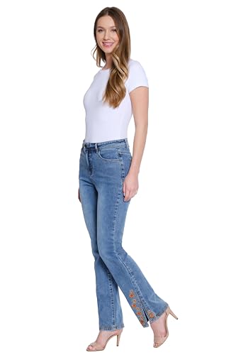 Tru Luxe Jeans Women's Embroidered Bootcut with Slit Leg2