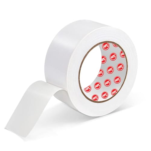 Duct Tape Heavy Duty - White Book Binding Tape, Strong, Flexible, No Residue, All Weather, All purpose for Do-It-Yourself Repairs, Industrial, Professional Use. 2 Inch X 25 Meter