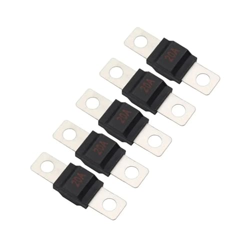 Fusible automotriz Mega, 20 A, tipo tornillo, negro, paquete de 5 unidades miniatura 4