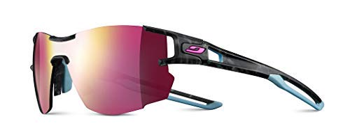 Julbo Aerolite Lunettes de Soleil Femme, Gris Ecaille/Bleu, FR : M (Taille Fabricant : M) Cover