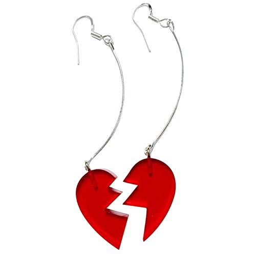 ZOA Jean Pierre Polnareff Japanese animation earrings Bobo two-dimensional love ear clip Red acrylic alloy silver-plated (earrings)