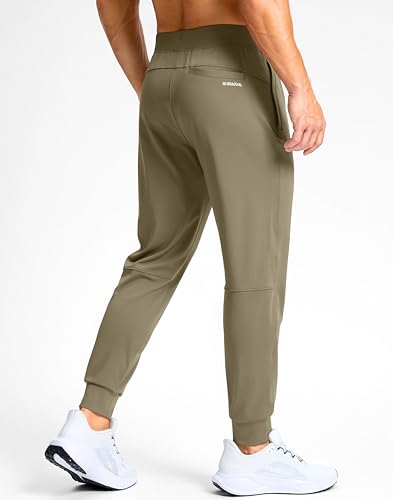 Image of G Gradual Men's Golf Joggers Pants with Zipper Pockets Stretch Sweatpants Slim Fit Track Pants Joggers for Men Work Running