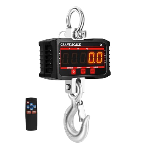 Balance à grue 1000kg avec télécommande et écran LCD rétroéclairé pour levage - 2