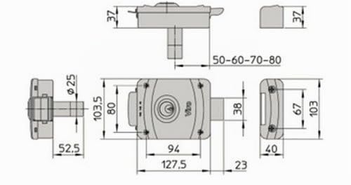 viro90 serrure électrique pour portail à battant