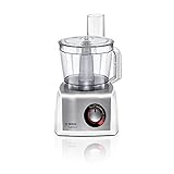 Bosch Multifunktionale Küchenmaschine mit Einer Leistung von 1250 W MC812S844, Edelstahl/Weiß