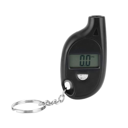 Manomètre numérique pour pneus, jauge de pression électronique courte, avec écran LCD rétroéclairé pour voiture, moto, vélo, noir