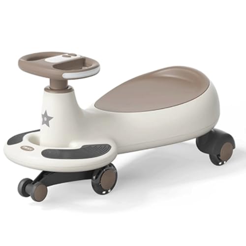 Wiggle Car for Kids Ride on Toy Silent Wheel Sound and Light Music Model para Edades de 3 años en adelante