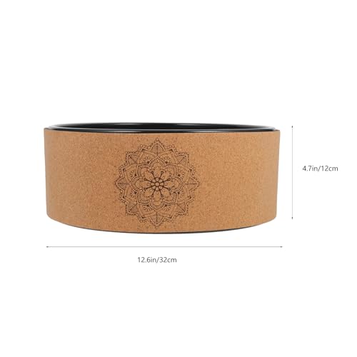Rueda de yoga de corcho natural premium para equilibrio duradero 2