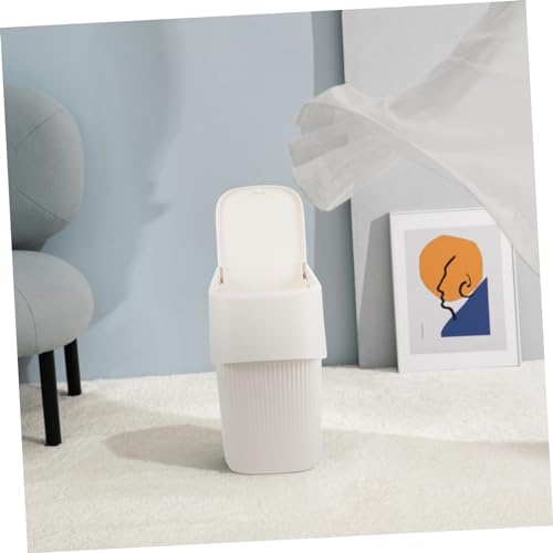 Caneca de basura estrecha con tapa para cocina y baño miniatura 4