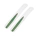 Precise Canada Slant Tweezers, Stainless Steel Precision Tweezers for Ingrown Hair, Eyebrow and Hair Remover 2 Pieces (Green & Yellow)