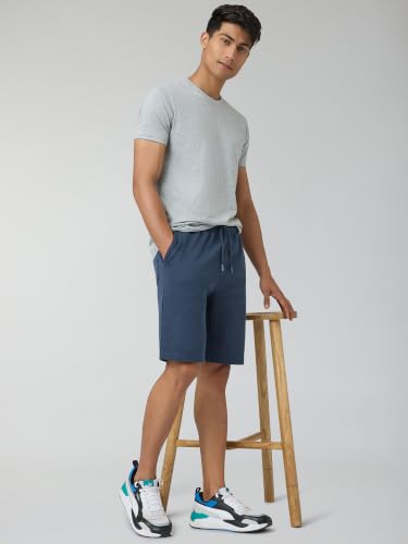 Image of XYXX Men's Nova Cotton Regular Fit Solid Shorts with Side Pockets and No Marks Waistband