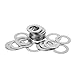 10PCS M20 M22 M25 M28 M30 Stainless Steel Flat Washer Ultrathin Gasket Thin Shim Thickness 0.1mm 0.2mm 0.3mm 0.5mm 1mm(Thickness 0.1mm,M28x40)