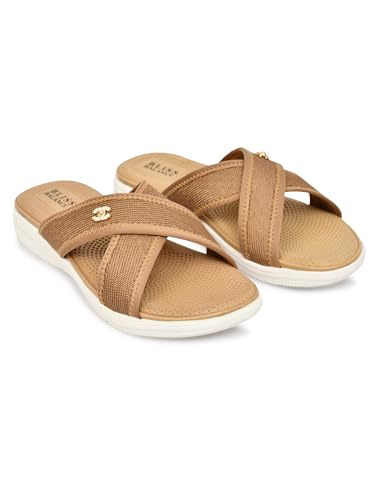 Image of BLISS BALANCE Super Soft Ortho Care Bounce Back Anti-Skid Doubleu Flip-Flops for women's /Grils-Slippers /Doctor Chappal & Footwear-Women's /GirlsBB942