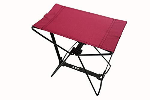 Homecall - Taburete de camping plegable (rojo)