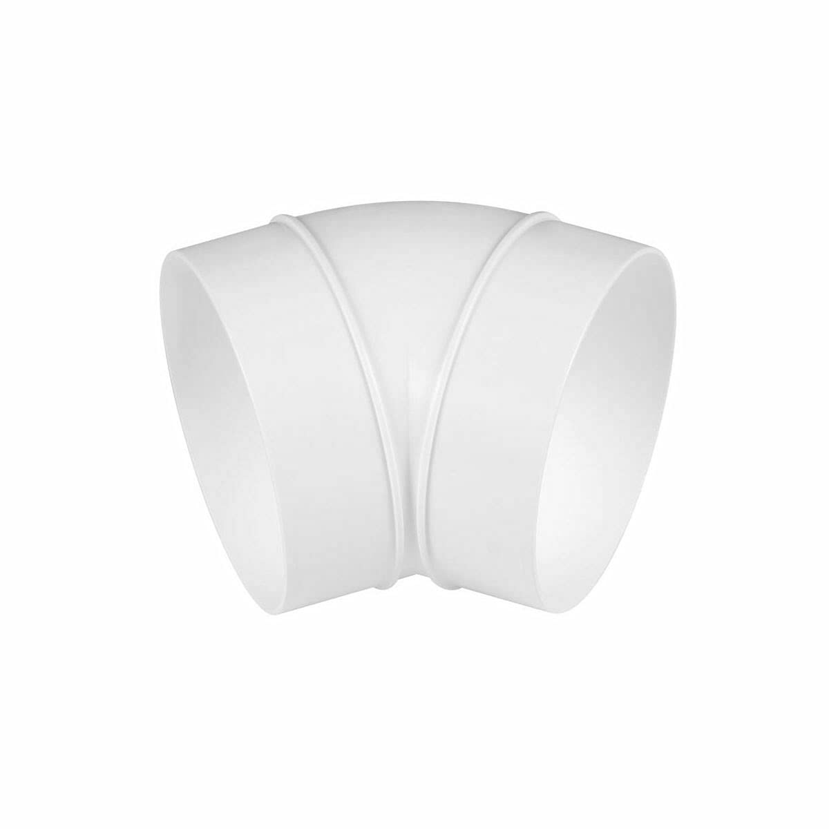 Armar Trading Ltd Men's White Duct Elbow - 125Mm / 45 Degree - Round Pipe - Bend Ventilation - Tube Connector