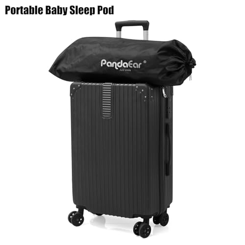Image of PandaEar Portable Blackout Tent for Babies and Toddlers, Privacy Canopy Cover for Pack N Play, Mini Cribs, Foldable Sleep Pod Travel & Indoor Use, Blocks 95% Light, Black