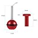 NonMiFyR 1 Inch Ball Head Adapter for Camera Underwater Diving, Fixed Mount, Detachable for Fill Light Mount, 0.25inch Adapter Red