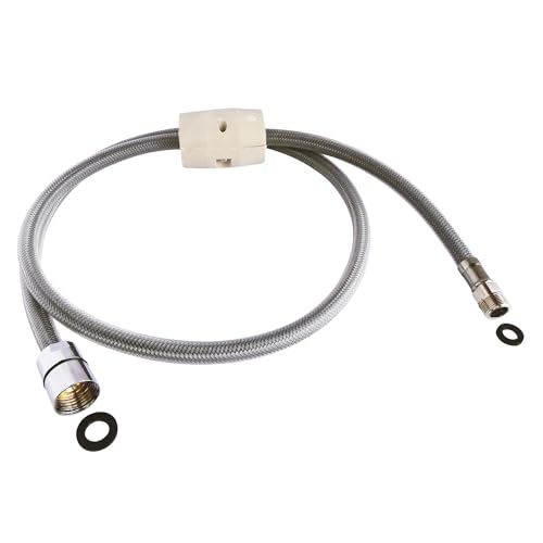 SOMATHERM FOR YOU, Flexible pour douchette évier 15/21 - Longueur 1,2 m avec contrepoids - Compatible mitigeur évier - Idéal pour eau chaude et froide -...