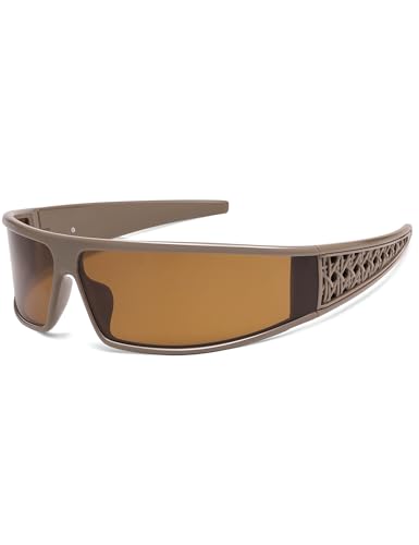 Oversized Trendy Wrap Around Sunglasses for Women Men Large Y2K Shades AP3739