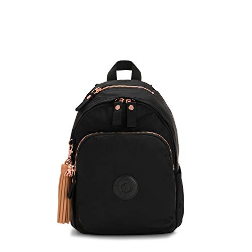 Kipling Delia Mochila média rosa preta, Preto, Clássico