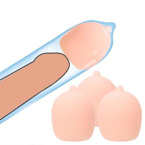 Extensor De Pene Paquete De 3 Fundas Para Pene Funda De Silicona Para Alargamiento De Alargamiento Intenso Alargamiento
