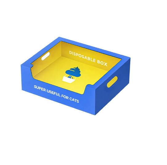 Tragbare Kratzbox mit Kratzbrett,Disposable Cat Litter Tray,