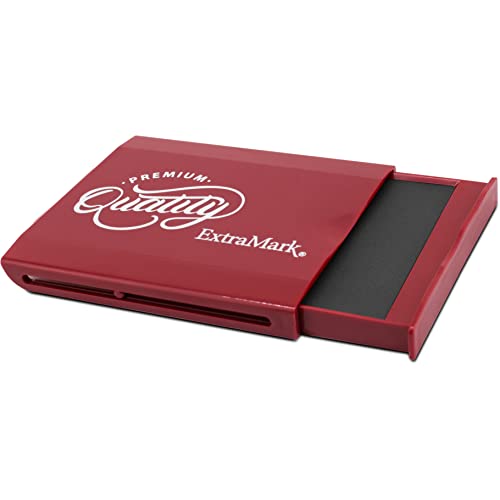 Extramark Felt Stamp Pad, With Snaptight Foldable Lid, Size 2 - Gray Color #TOP5