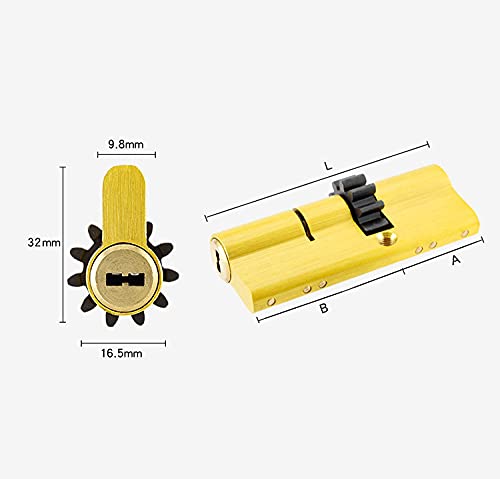 wkładka zamka, 1 szt. Cylinder 11 zębów przekładnia drzwiowa cylinder zamka rdzeń(80mm)