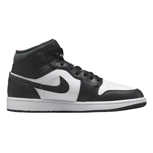 Nike Air Jordan 1 Mid Se Herrenschuhe, Off Noir/White/Black/Black, 47.5 EU