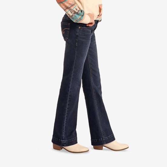 Rock & Roll Denim Girls Rope Emblem Trouser Jeans - BG5MD053323