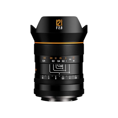 Image of Brightin Star 12mm F2.8 MF Lens for Sony E Mount, Full Frame 122.5 Ultra Wide Angle Manual Focus Prime Mirrorless Camera Lens for A7 III A7R IV A7C A7S III A1 A7 IV A6600 ZV-E10 ZV-1 A9 II
