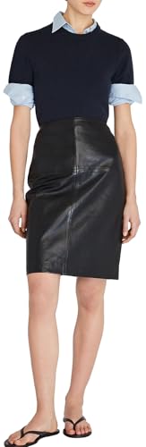 Club Monaco Women's Leather Pencil Skirt