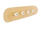 manteau skate femme Porte-manteau murale en bois, fait avec une planche à roulettes et roues comme cintres. Idée de cadeau pour les jeunes et les adultes. Il se combine parfaitement avec tous les décors. Design minimaliste et moderne. Accessoires photos ne sont pas inclus.
