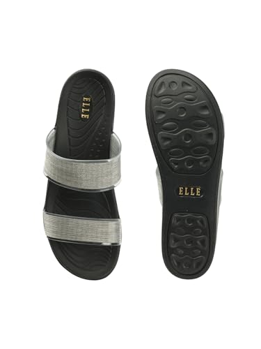 Image of Elle Women Comfortable Flat Round Toe Slip On fashion Sandal for Daily use, Office use, Casual use