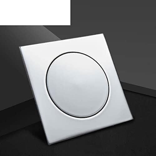 Tapón for lavabo, desagüe, desagüe de suelo, tapa curvada for baño, desagüe de suelo emergente, latón, desagüe de ducha, cuarto de ducha cuadrado, tapón de drenaje a presión (diámetro exterior: 10 x 1