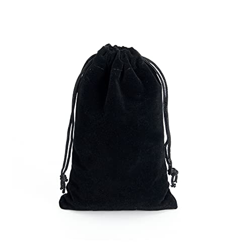 Tendwarm RBD4X6 20 BLACK Pcs 4X6 Inches Velvet Drawstring Bags Jewelry Pouches Candy Bags Christmas Wedding Favors thumb #1