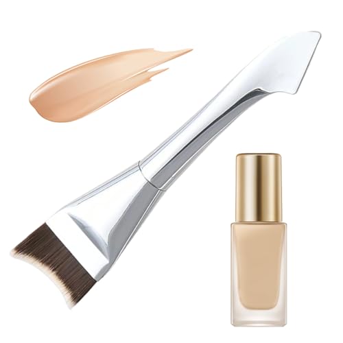 Brocha De Maquillaje Para Base Líquida - Aplicador Para Corrector De Uso Húmedo Y Seco,Pincel Fino Para Base,Para Difuminar Líquido Y Crema Para Adolescentes Chicas Estudiantes Universitarias Y Bailar