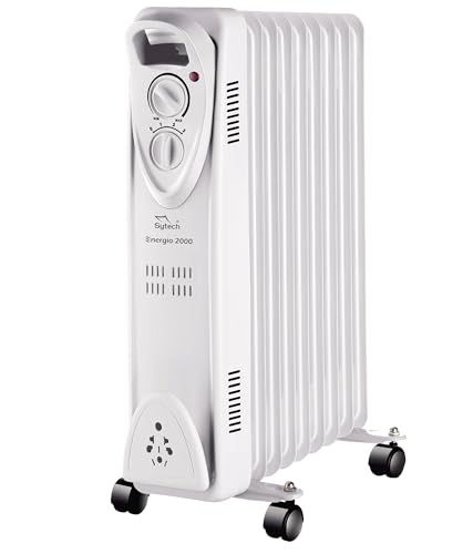 SYTECH SY-RA900A - Radiador de aceite 2000W Energio 2000 9 elementos, color blanco