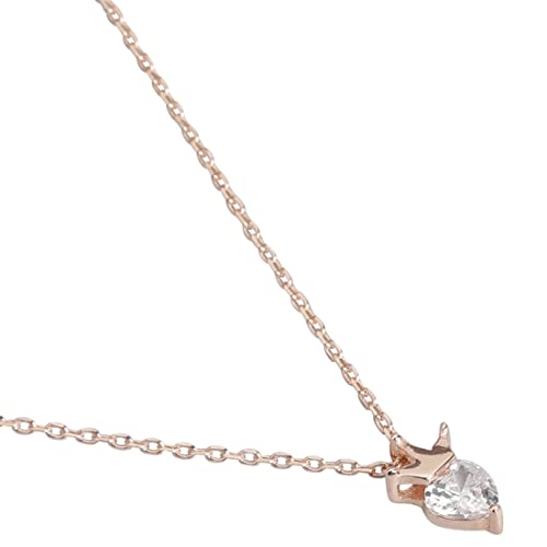 Buy ZAVYA 925 Pure Silver Chain Necklace with Rose Gold Plated Silver