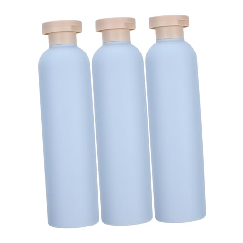 SMASOLO 3 piezas Botellas Rellenables para Champú y Loción Envases de Plástico Hdpe Resistentes Fugas de Unidades para Viaje y Cuidado Personal