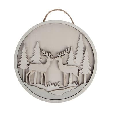 6" Deer Plaque DIY Wood Décor Kit by Make Market®