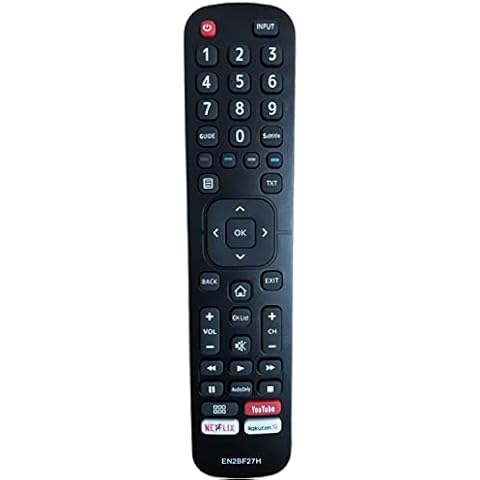 tianxunh EN2BF27H Mando a Distancia Reemplazo Hisense LCD TV Cover