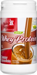 Proteína de suero en polvo Nutri-Supreme Research con eritritol y stevia, sabor cremoso de chocolate y lácteos Cholov Yi