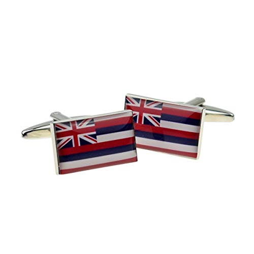 Mancuernillas Hombre Bandera Estado Hawaii Un Talle miniatura 1