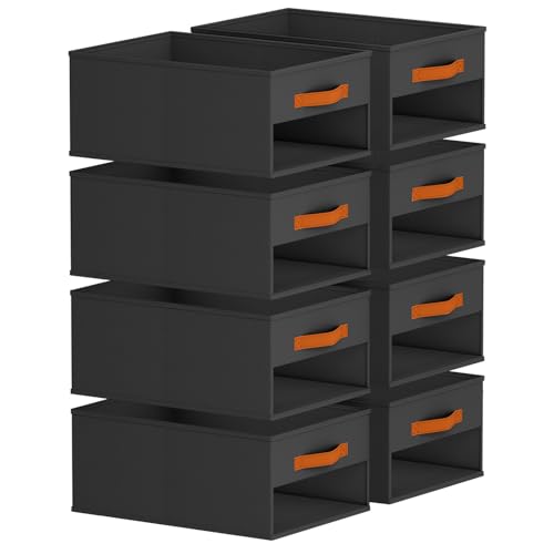 Homsorout Closet Organizers and Storage - 8 Pack Storage Bins