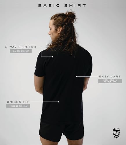 Gymreapers Moisture Wicking Short Sleeve T-Shirt for Men - Crew Neck Workout Shirts - Casual Gym Cotton Everyday Tee4